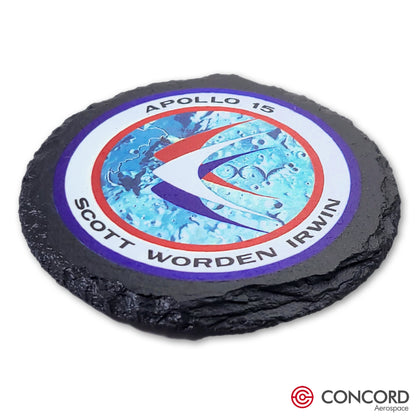 APOLLO 15 MISSION - SLATE COASTER - Concord Aerospace Concord Aerospace Concord Aerospace Coasters